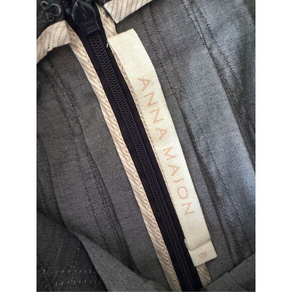 Anna Mason The Sun dress in lightweight black denim with signature pinkish topst - Picture 6 of 13